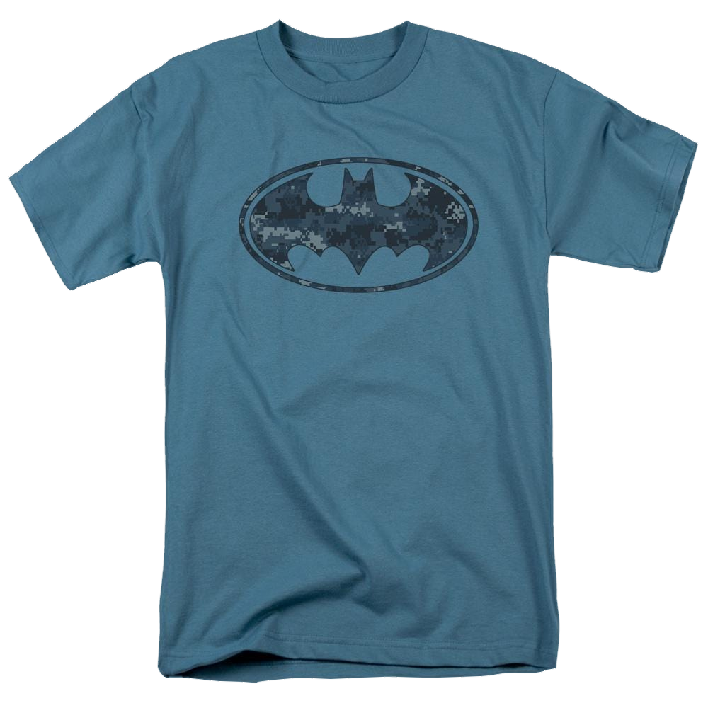 Batman Navy Camo Shield - Men's Regular Fit T-Shirt Men's Regular Fit T-Shirt Batman   
