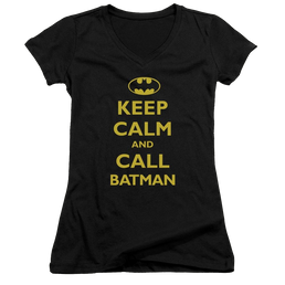 Batman Call Batman - Juniors V-Neck T-Shirt Juniors V-Neck T-Shirt Batman   