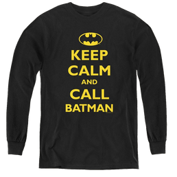 Dc Batman Call Batman - Youth Long Sleeve T-Shirt Youth Long Sleeve T-Shirt Batman   