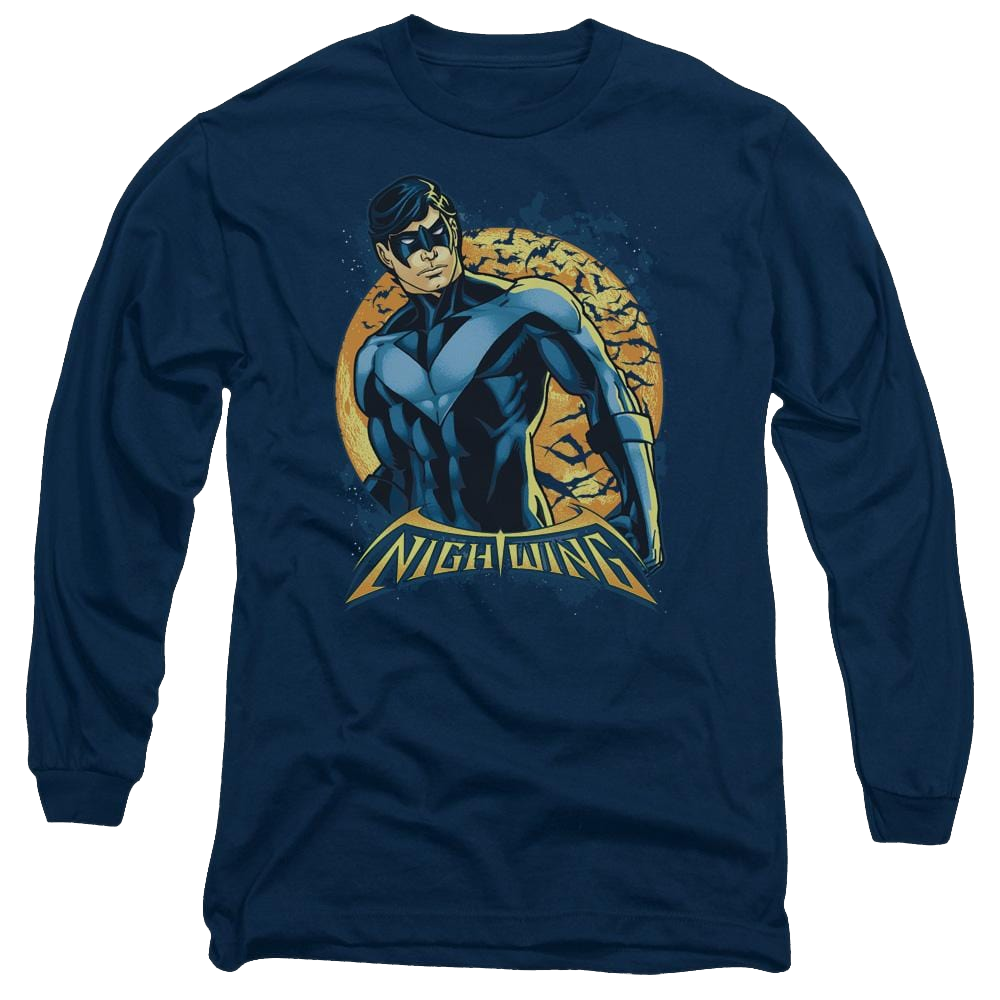 Batman Nightwing Moon - Men's Long Sleeve T-Shirt Men's Long Sleeve T-Shirt Nightwing   