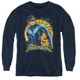 Nightwing Nightwing Moon - Youth Long Sleeve T-Shirt Youth Long Sleeve T-Shirt Nightwing   