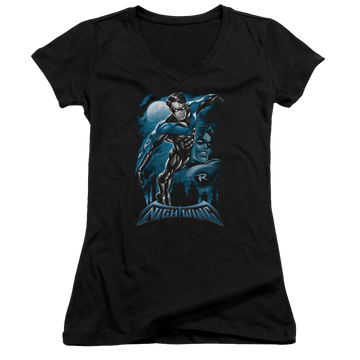 Batman All Grown Up - Juniors V-Neck T-Shirt Juniors V-Neck T-Shirt Nightwing   