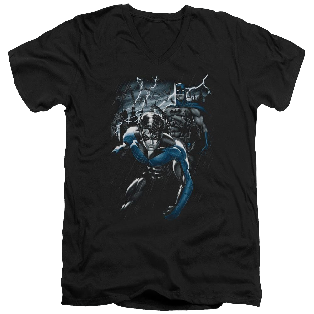 Batman Dynamic Duo - Men's V-Neck T-Shirt Men's V-Neck T-Shirt Nightwing   
