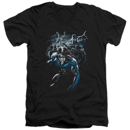 Batman Dynamic Duo - Men's V-Neck T-Shirt Men's V-Neck T-Shirt Nightwing   