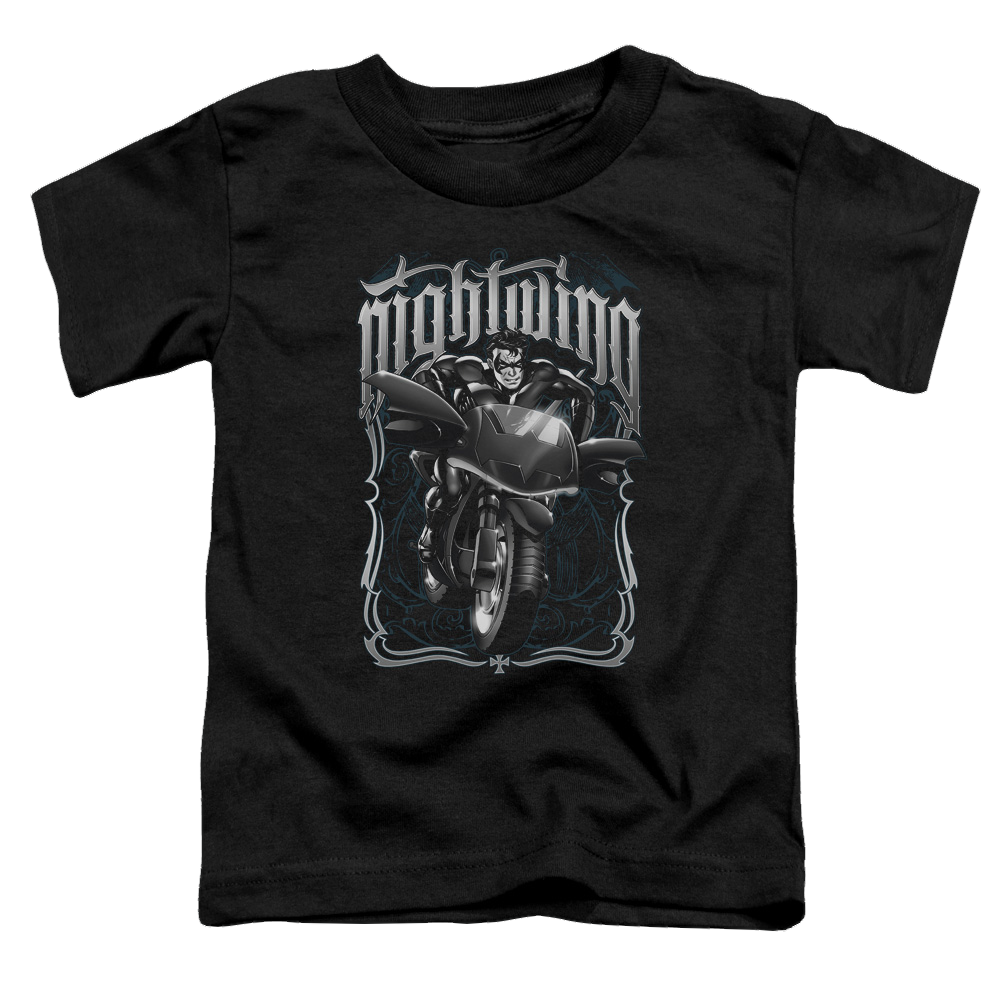 Nightwing Nightwing Biker - Toddler T-Shirt Toddler T-Shirt Nightwing   
