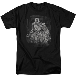 Batman Pencilled Rain - Men's Regular Fit T-Shirt Men's Regular Fit T-Shirt Batman   