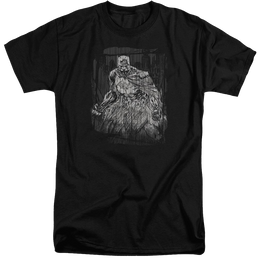 Batman Pencilled Rain - Men's Tall Fit T-Shirt Men's Tall Fit T-Shirt Batman   
