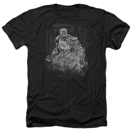 Batman Pencilled Rain - Men's Heather T-Shirt Men's Heather T-Shirt Batman   