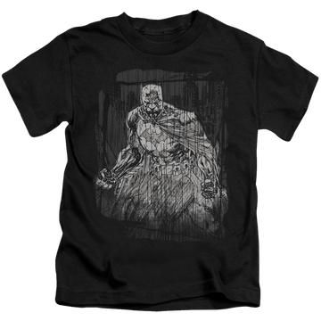 DC Batman Pencilled Rain - Kid's T-Shirt Kid's T-Shirt (Ages 4-7) Batman   
