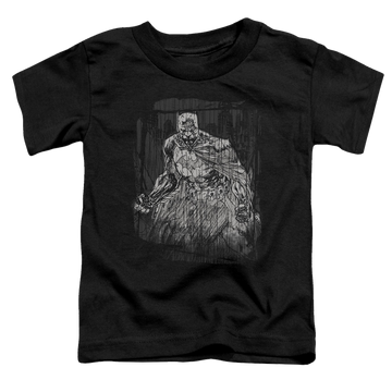DC Batman Pencilled Rain - Toddler T-Shirt Toddler T-Shirt Batman   