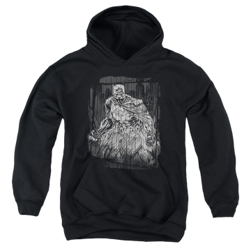 DC Batman Pencilled Rain - Youth Hoodie Youth Hoodie (Ages 8-12) Batman   