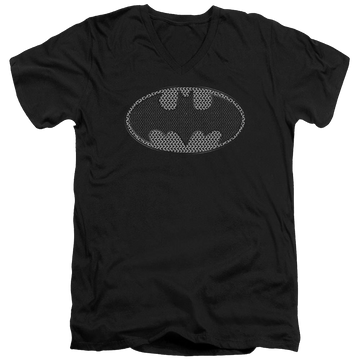 Batman Chainmail Shield - Men's V-Neck T-Shirt Men's V-Neck T-Shirt Batman   