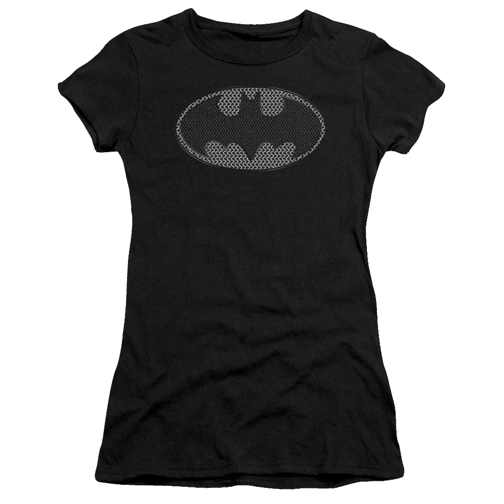 Batman Chainmail Shield - Juniors T-Shirt Juniors T-Shirt Batman   