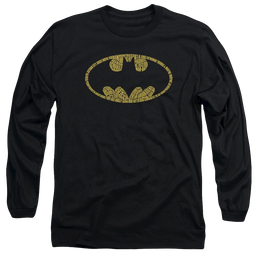 Batman Word Logo - Men's Long Sleeve T-Shirt Men's Long Sleeve T-Shirt Batman   