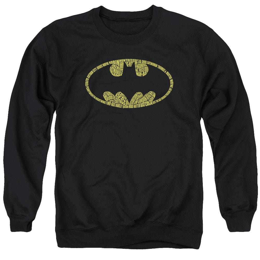 Batman Word Logo - Men's Crewneck Sweatshirt Men's Crewneck Sweatshirt Batman   