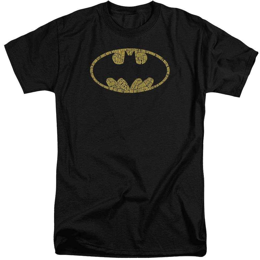 Batman Word Logo - Men's Tall Fit T-Shirt Men's Tall Fit T-Shirt Batman   