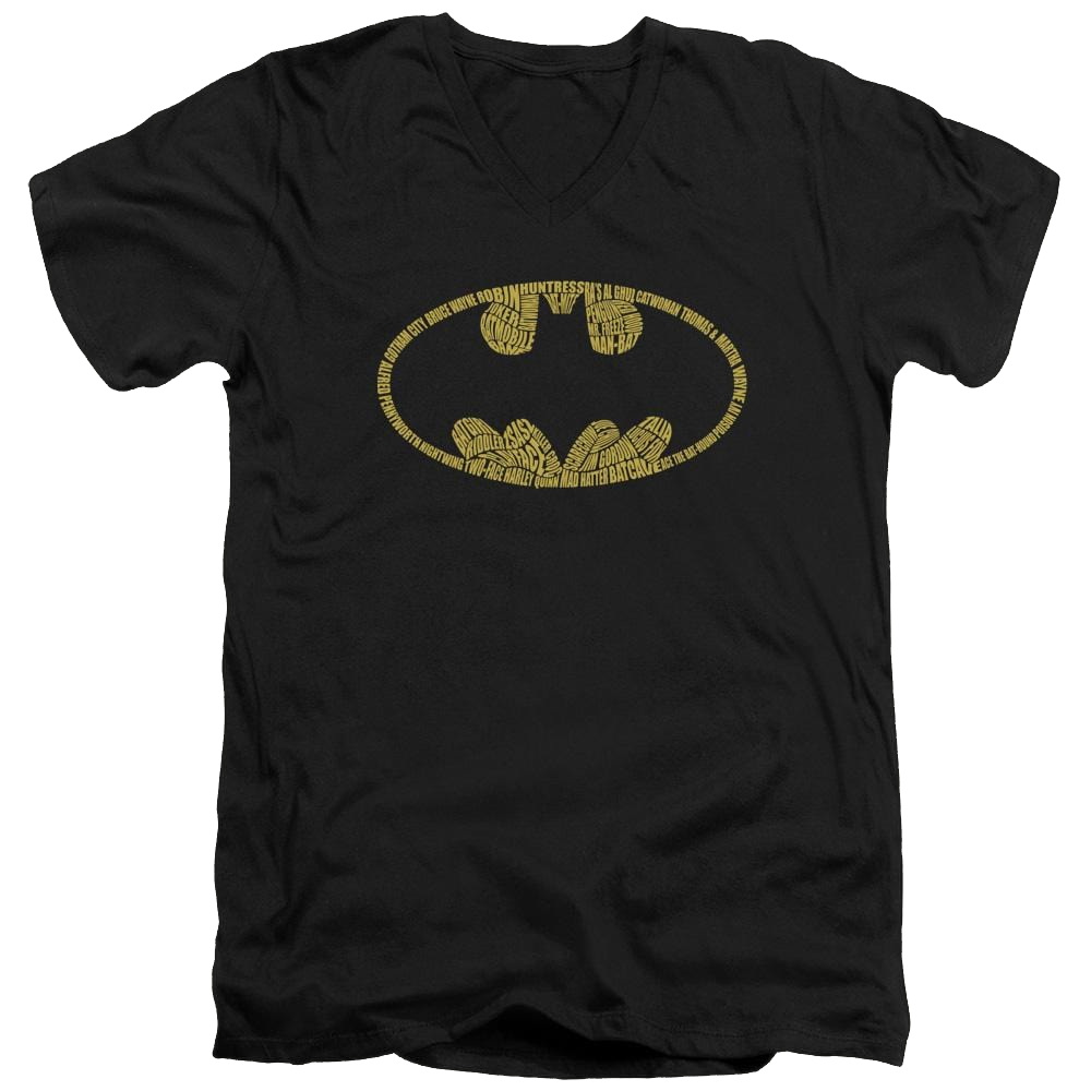 Batman Word Logo - Men's V-Neck T-Shirt Men's V-Neck T-Shirt Batman   