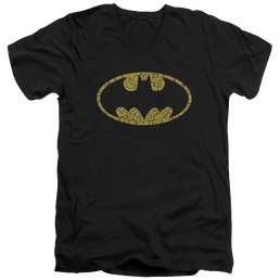 Batman Word Logo - Men's V-Neck T-Shirt Men's V-Neck T-Shirt Batman   