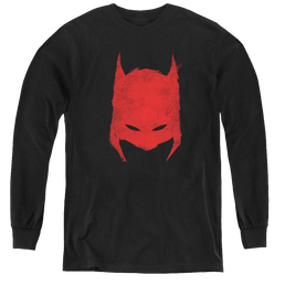 Dc Batman Hacked & Scratched - Youth Long Sleeve T-Shirt Youth Long Sleeve T-Shirt Batman   