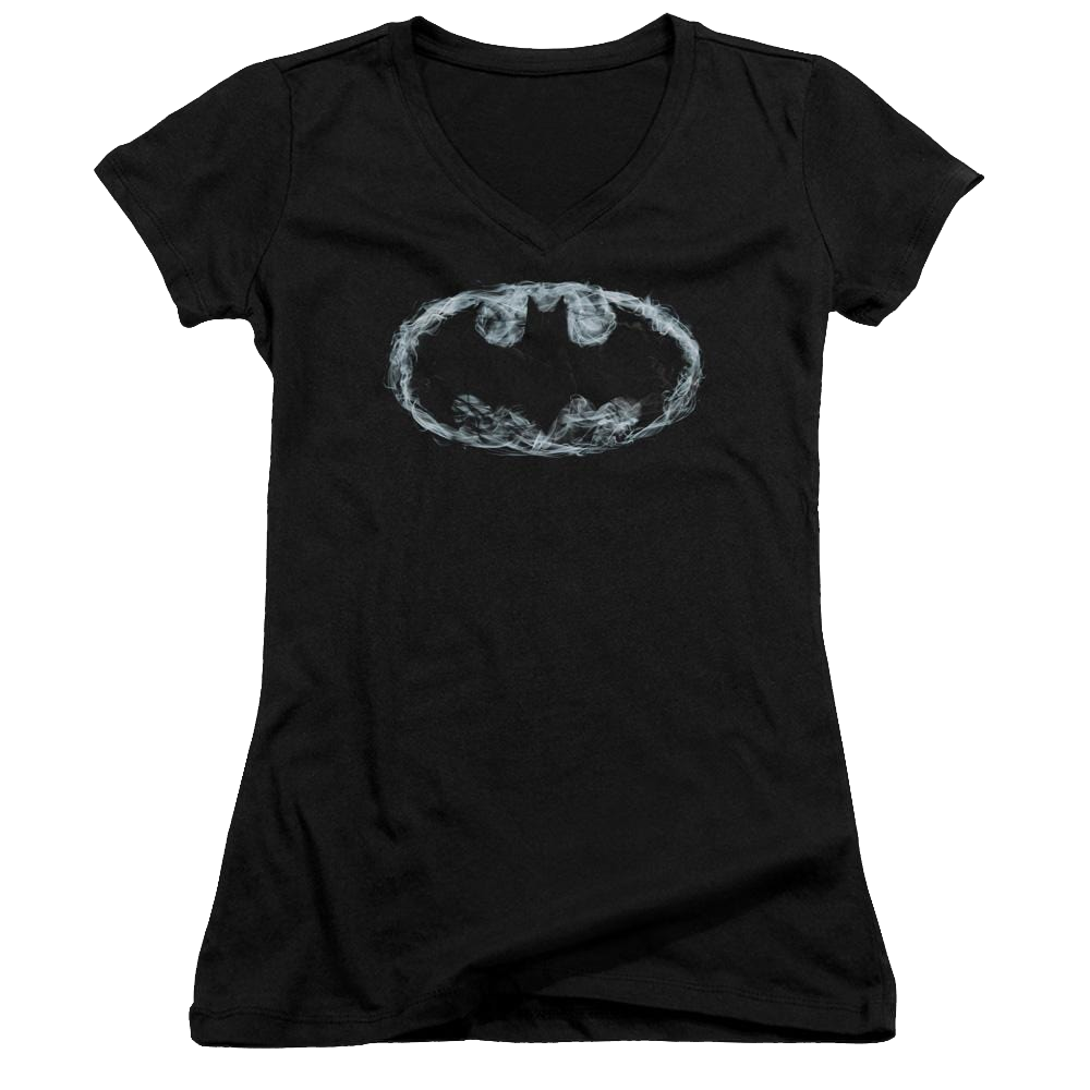 Batman Smoke Signal - Juniors V-Neck T-Shirt Juniors V-Neck T-Shirt Batman   