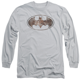 Batman Heavy Rust Logo - Men's Long Sleeve T-Shirt Men's Long Sleeve T-Shirt Batman   