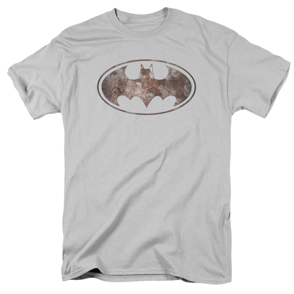 Dc Batman Heavy Rust Logo - Men's Regular Fit T-Shirt Men's Regular Fit T-Shirt Batman   