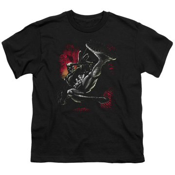 DC Batman Kick Swing - Youth T-Shirt Youth T-Shirt (Ages 8-12) Batman   