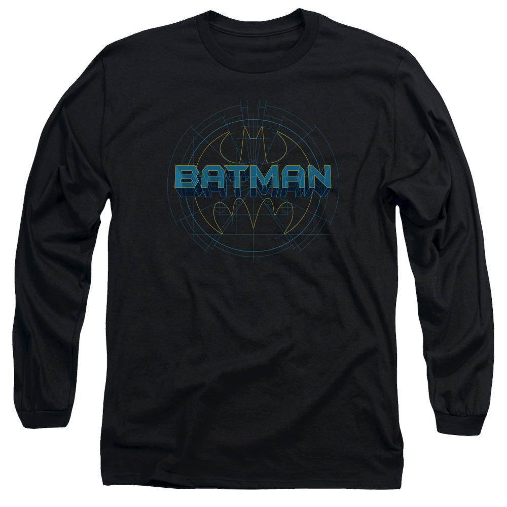 Batman Bat Tech Logo - Men's Long Sleeve T-Shirt Men's Long Sleeve T-Shirt Batman   