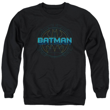 Batman Bat Tech Logo - Men's Crewneck Sweatshirt Men's Crewneck Sweatshirt Batman   