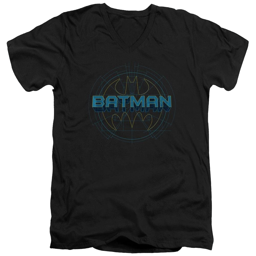 Batman Bat Tech Logo - Men's V-Neck T-Shirt Men's V-Neck T-Shirt Batman   