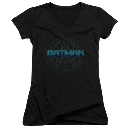 Batman Bat Tech Logo - Juniors V-Neck T-Shirt Juniors V-Neck T-Shirt Batman   