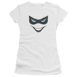 Batman Harley Face - Juniors T-Shirt Juniors T-Shirt Harley Quinn   
