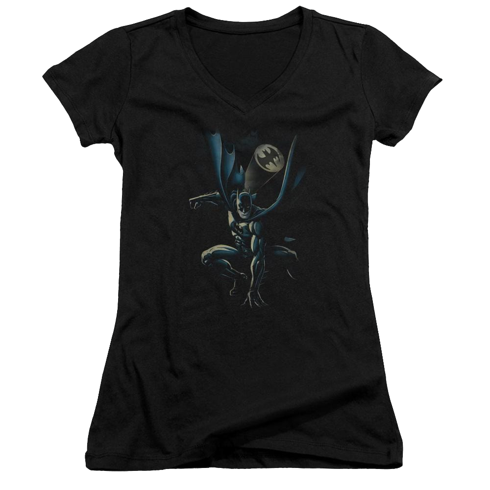 Batman Calling All Bats - Juniors V-Neck T-Shirt Juniors V-Neck T-Shirt Batman   