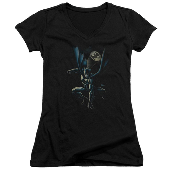 Batman Calling All Bats - Juniors V-Neck T-Shirt Juniors V-Neck T-Shirt Batman   