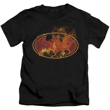 DC Batman Flames Logo - Kid's T-Shirt Kid's T-Shirt (Ages 4-7) Batman   