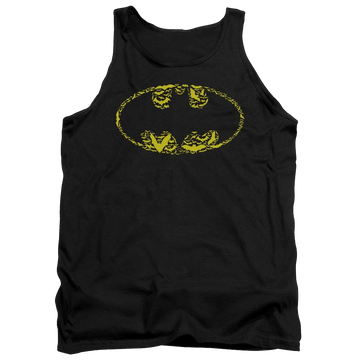 Black men's tank with Batman Bats On Bats graphic