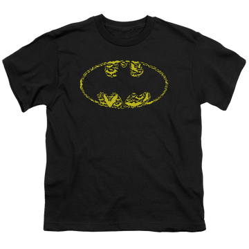 DC Batman Bats On Bats - Youth T-Shirt Youth T-Shirt (Ages 8-12) Batman   