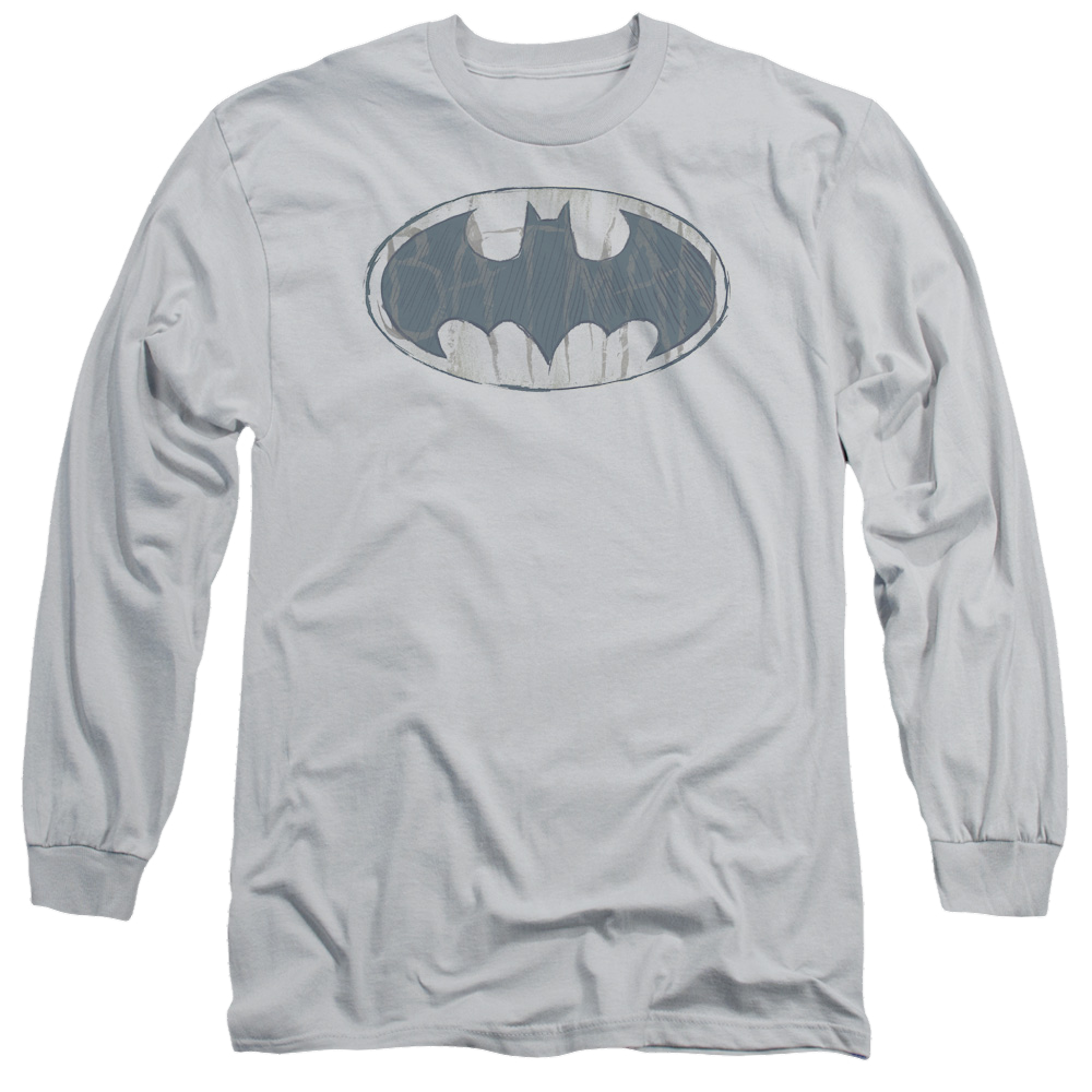 Batman Water Sketch Signal - Men's Long Sleeve T-Shirt Men's Long Sleeve T-Shirt Batman   