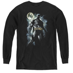 Dc Batman The Knight - Youth Long Sleeve T-Shirt Youth Long Sleeve T-Shirt Batman   