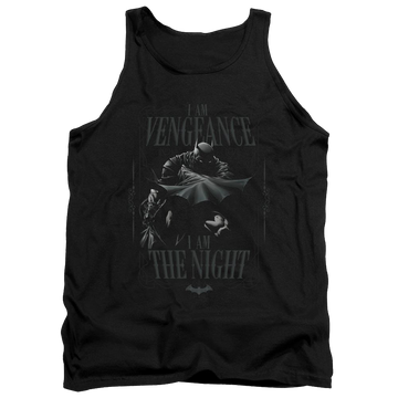 Black men's tank with Batman I Am graphic