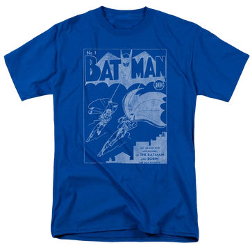 Royal men's regular fit t-shirt with Batman Issue 1 Cover graphic