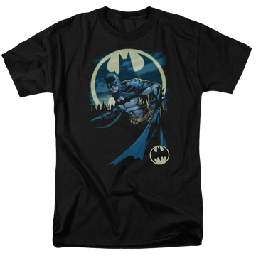 Black men's regular fit t-shirt with Batman Heed The Call graphic
