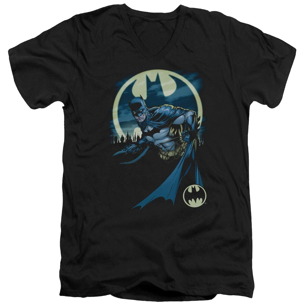 Batman Heed The Call - Men's V-Neck T-Shirt Men's V-Neck T-Shirt Batman   
