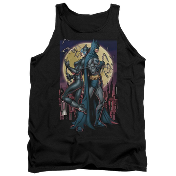 Black men's tank with Batman Paint The Town Red graphic
