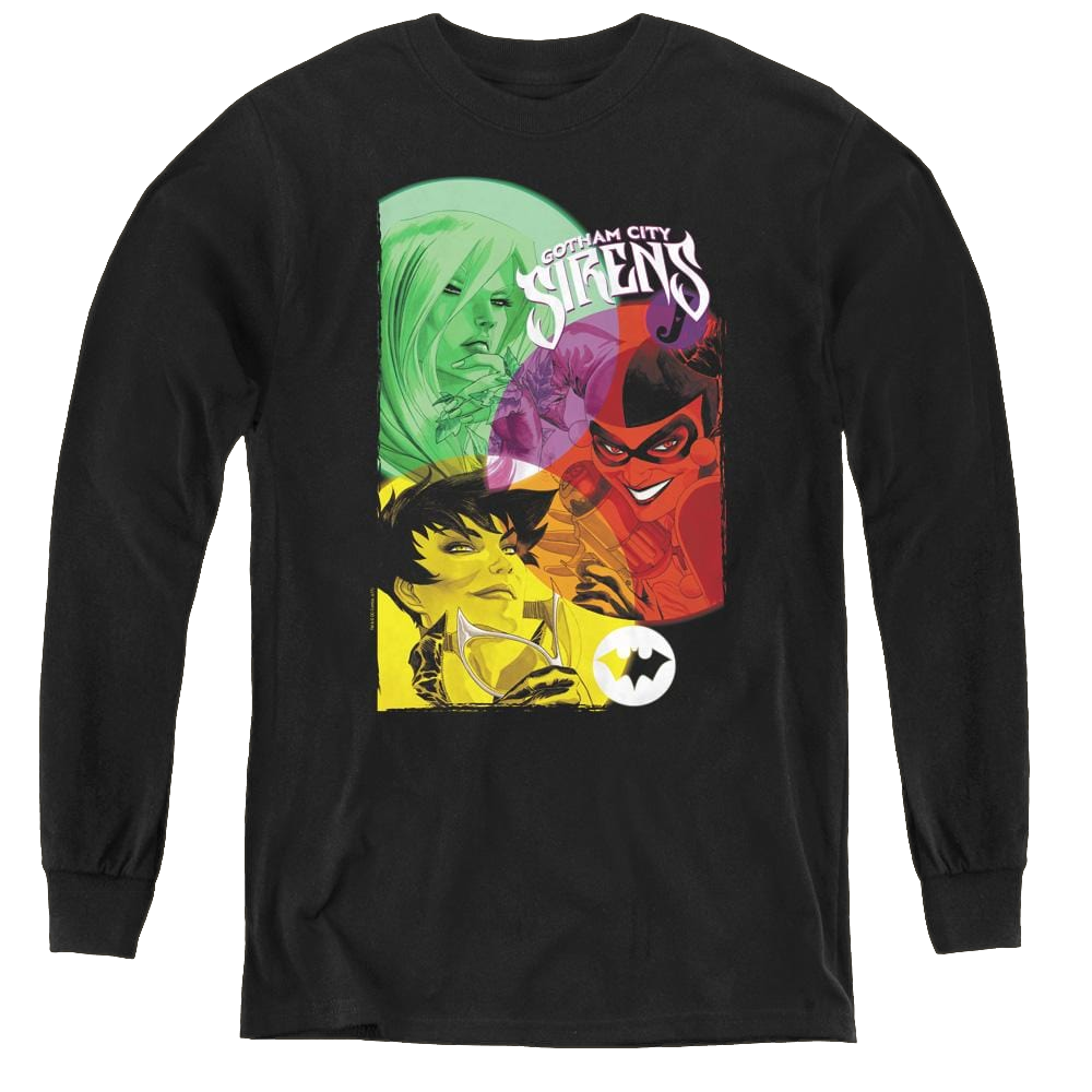 Dc Batman Gotham Sirens - Youth Long Sleeve T-Shirt Youth Long Sleeve T-Shirt Batman   