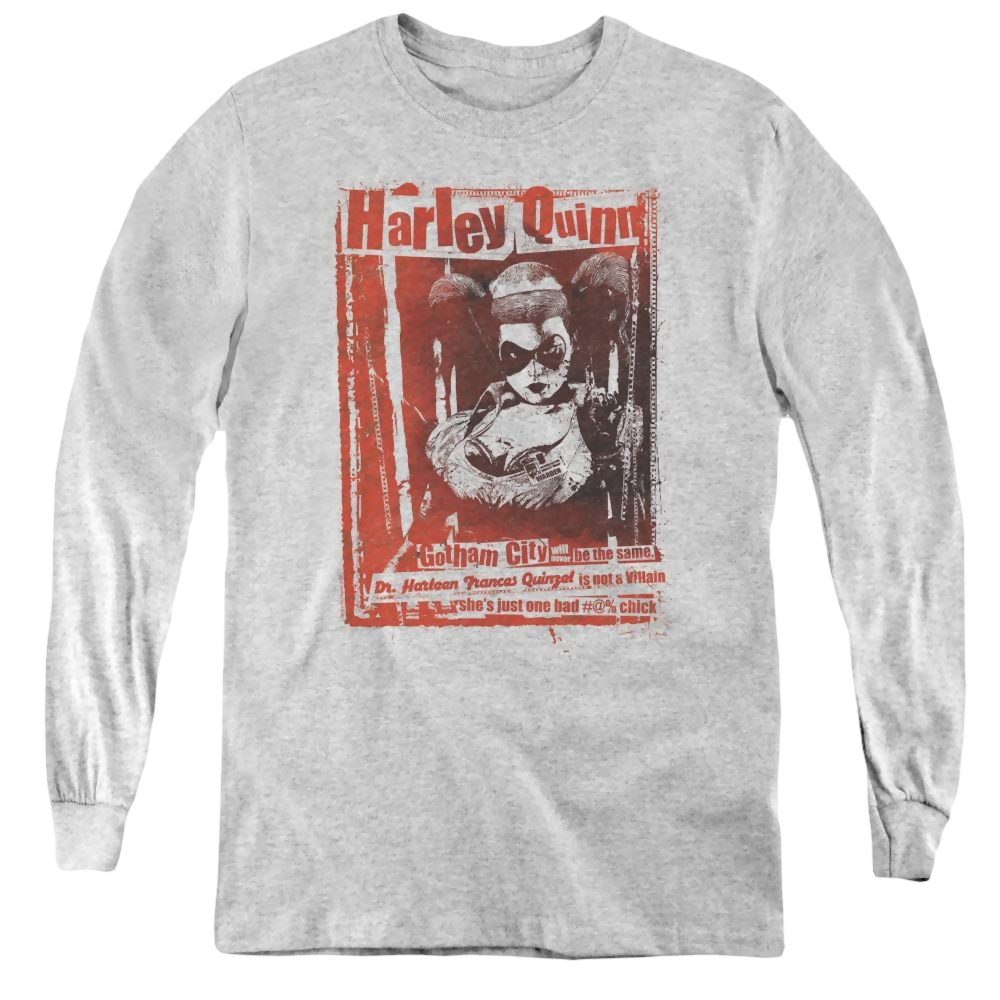 Dc Batman Dr Quinn - Youth Long Sleeve T-Shirt Youth Long Sleeve T-Shirt Batman   