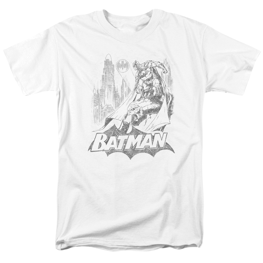 Batman Bat Sketch - Men's Regular Fit T-Shirt Men's Regular Fit T-Shirt Batman   