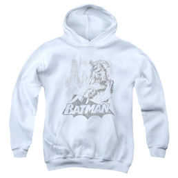 Dc Batman Bat Sketch - Youth Hoodie Youth Hoodie (Ages 8-12) Batman   
