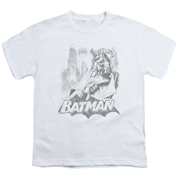DC Batman Bat Sketch - Youth T-Shirt Youth T-Shirt (Ages 8-12) Batman   