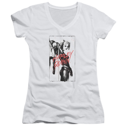 Batman Inked Quinn - Juniors V-Neck T-Shirt Juniors V-Neck T-Shirt Batman   